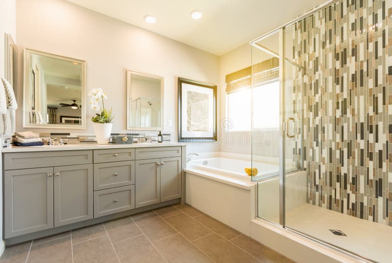 Beautiful Modern Custom Master Bathroom