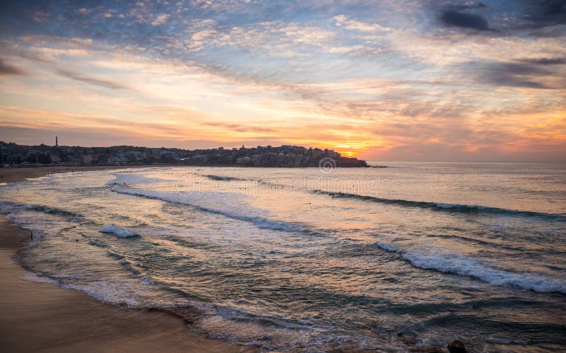 Beautiful Moment at Bondi Beach Sydney Australia. Stock Photo - Image ...