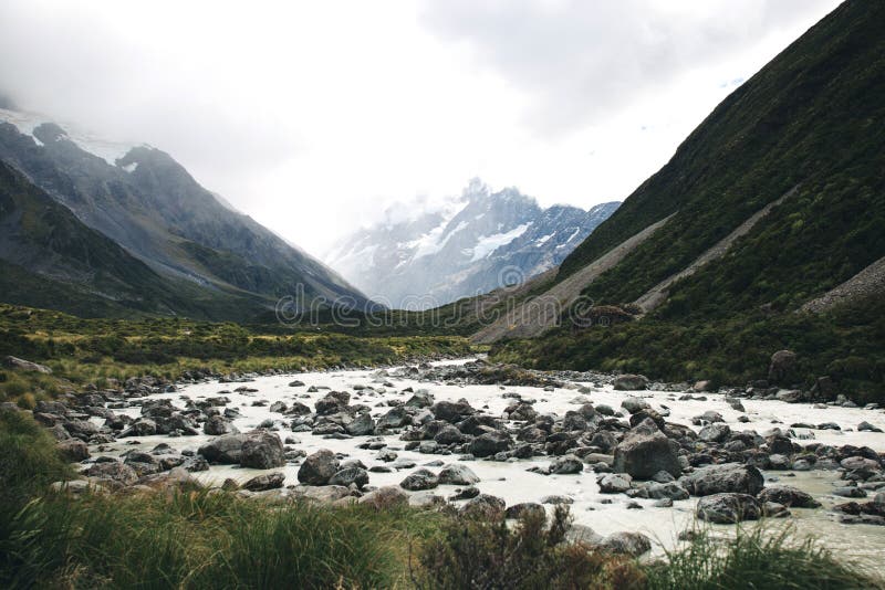 Beautiful mount Cook in New Zealand royalty free stock photography Beautiful mount Cook in New Zealand royalty free stock photography
