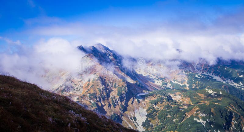 A beautiful mountain landscape above tree line