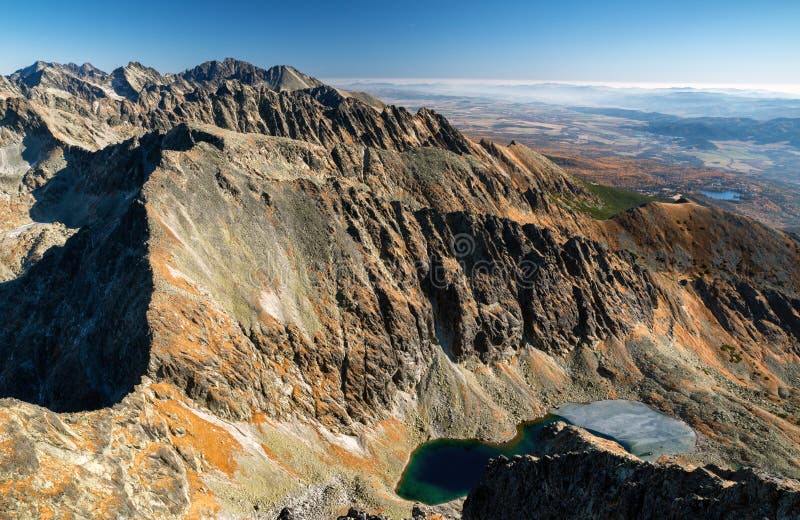 Krásná horská krajina. Vysoké Tatry na Slovensku