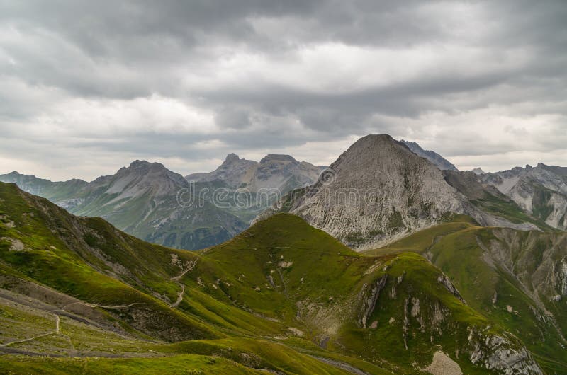 Beautiful mountain landscape in the Lechtal Alps, North Tyrol, Austria royalty free stock photos Beautiful mountain landscape in the Lechtal Alps, North Tyrol, Austria royalty free stock photos