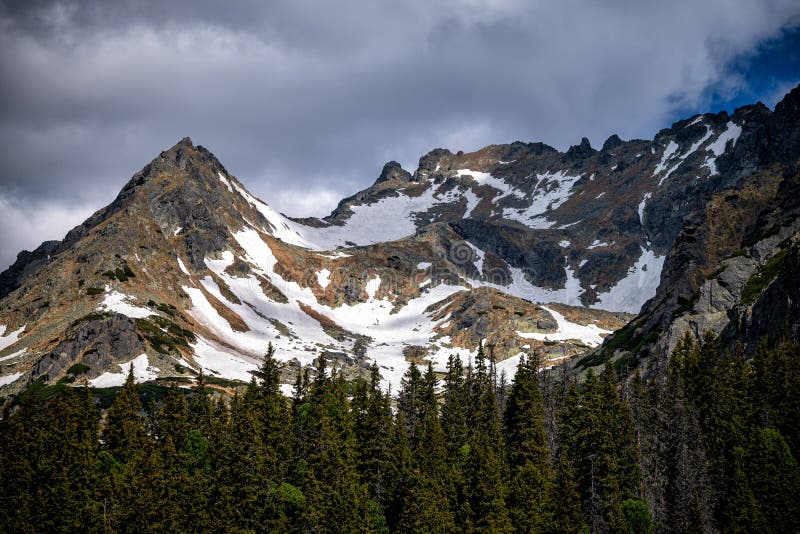 Beautiful mountain landscape. Popradske Pleso, Tatra National Park, Slovakia