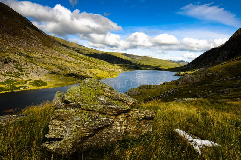 Beautiful mountain scene with lake