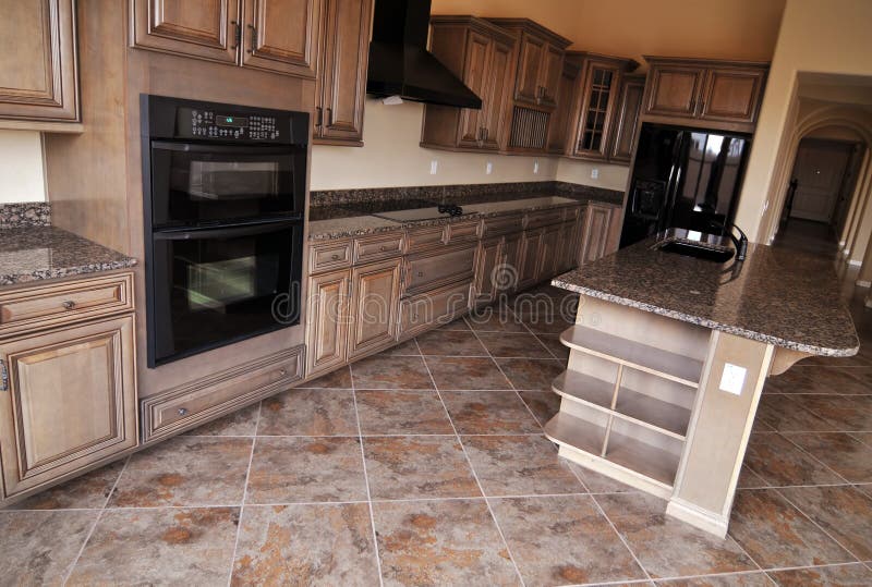 Beautiful new kitchen stock image Beautiful new kitchen stock image