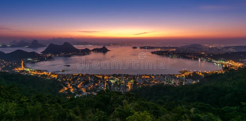 Beautiful Night View of Rio de Janeiro