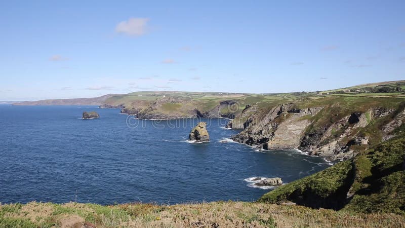 Beautiful North Cornwall coast towards Boscastle from Tintagel