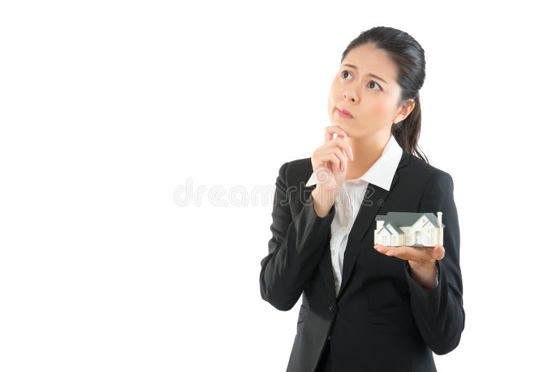 Beautiful office lady have question royalty free stock photo Beautiful office lady have question royalty free stock photo