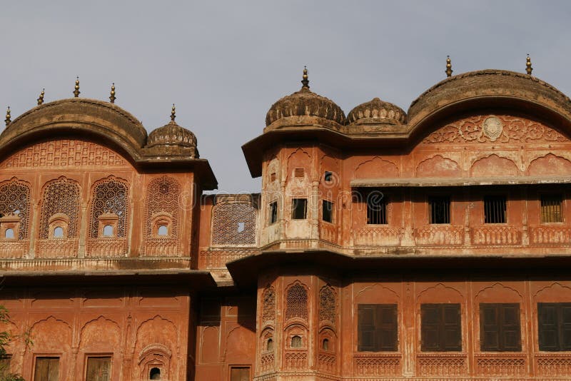Beautiful Old Building Of Jaipur (Pink City) India Stock Photo - Image