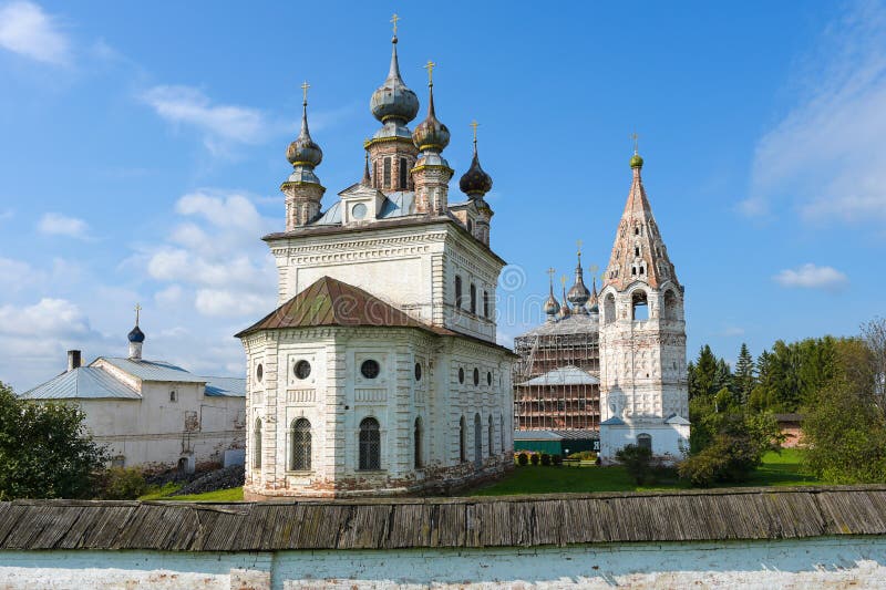 Yuriev Polskiy, Russia, Mikhailo-Arkhangelsky Monastery Stock Photo ...