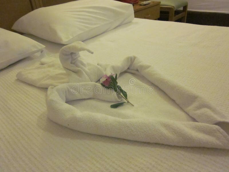 Beautiful One Double Bed for Couples Stock Image Image of hotel