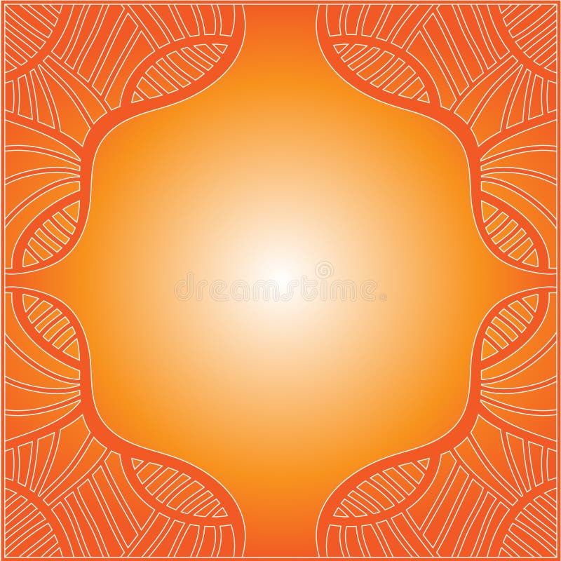 Beautiful Orange Background Stock Illustration Illustration of