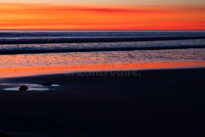 Sunset at Cable Beach, Broome, Western Australia, Australia Stock Image