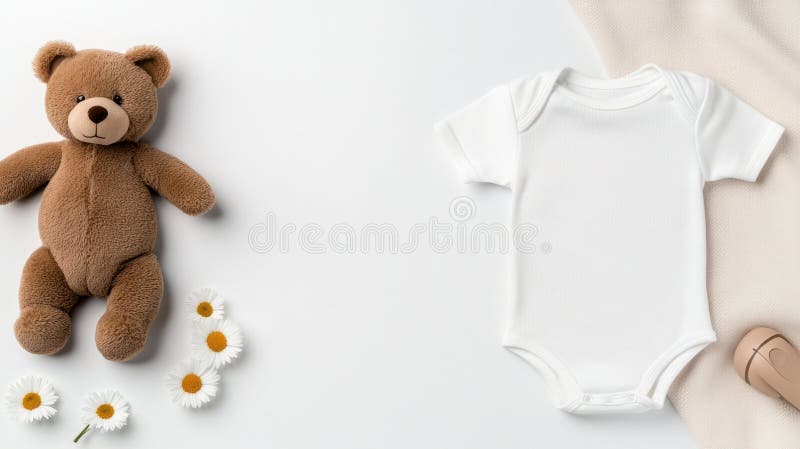 CREAM BODYSUIT WITH ILLUSTRATION IN ORGANIC COTTON, NEWBORN CREAM BODYSUIT WITH ILLUSTRATION IN ORGANIC COTTON, NEWBORN