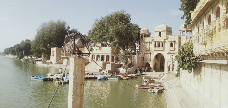 So Beautiful Palace Gadisar Link in Jaisalmer Super stockbild So Beautiful Palace Gadisar Link in Jaisalmer Super stockbild