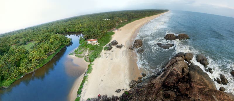 Beautiful panorama of a beach