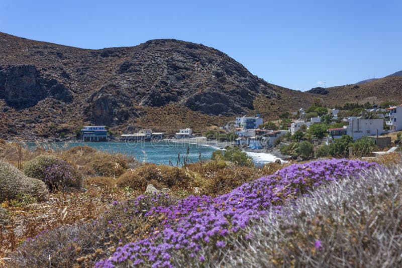 The beautiful panorama at Lendas, Crete