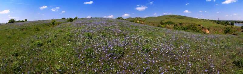 Beautiful panorama of moldavian landscape