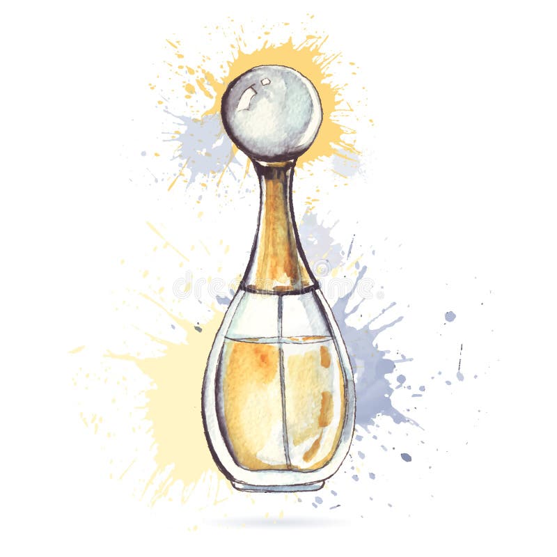 Sketch Of Beautiful Perfume Bottle Stock Illustration - Download Image Now  - Advertisement, Aromatherapy, Arrangement - iStock