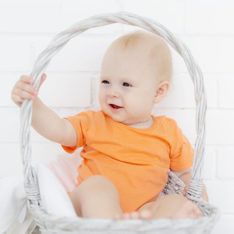 Portrait of the beautiful baby stock images Portrait of the beautiful baby stock images