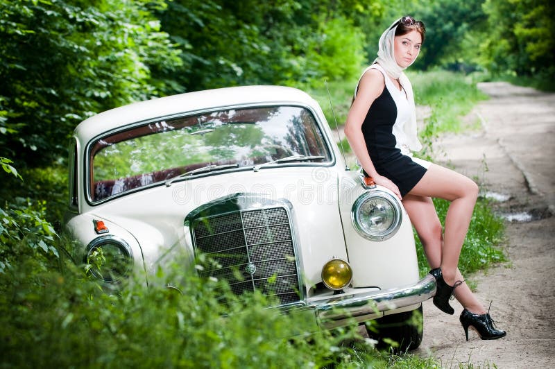 Beautiful pin-up styled girl