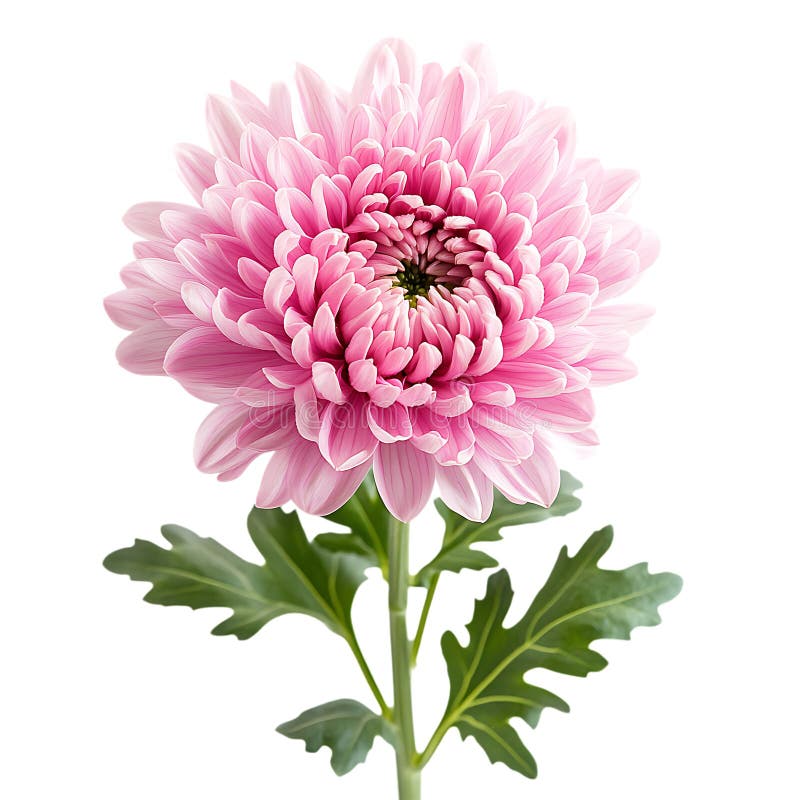 Beautiful Pink Chrysanthemum Flower Image stock illustration