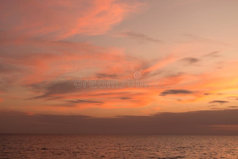 Beautiful pink color clouds on the sky. royalty free stock images