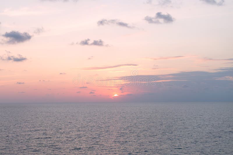 Beautiful pink color clouds on the sky. royalty free stock images