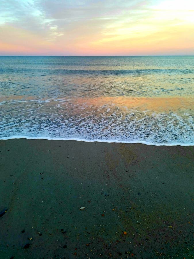 Beautiful Pink and Orange Sunset Stock Photo Image of florida, pink
