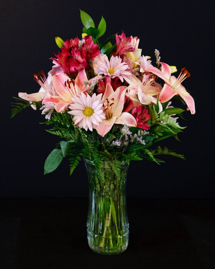 Beautiful Pink and Red Flowers in a Vase