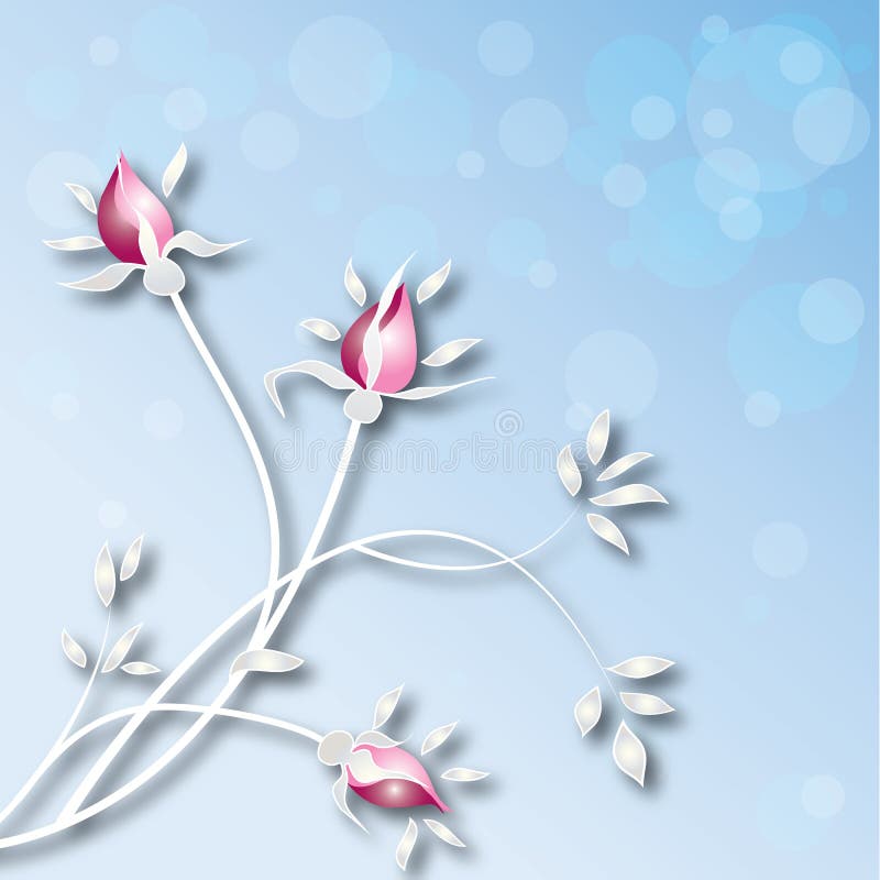 Vector Background With Roses