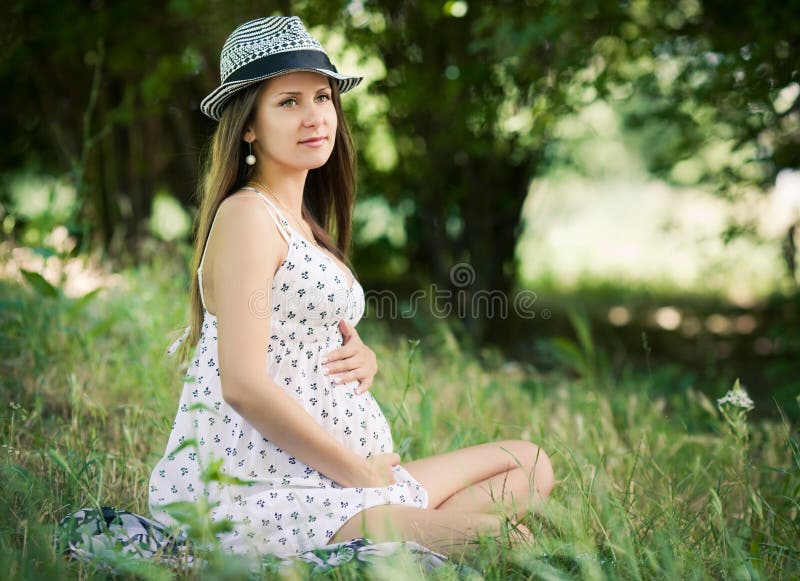 Beautiful pregnant woman