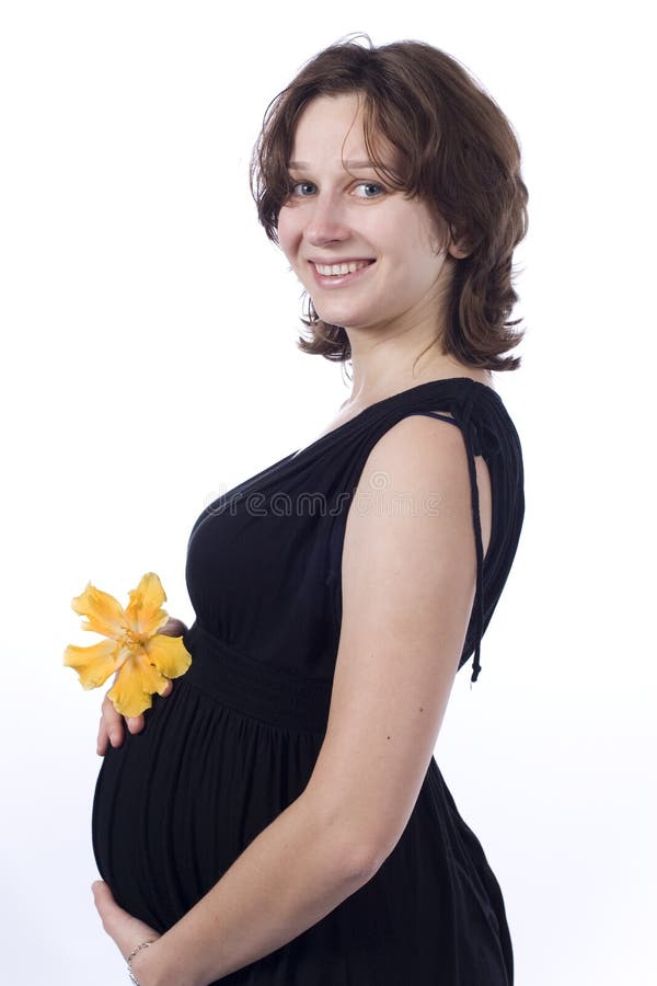 Pregnant Woman with Glass of Milk Stock Photo Image of shirt, abdomen
