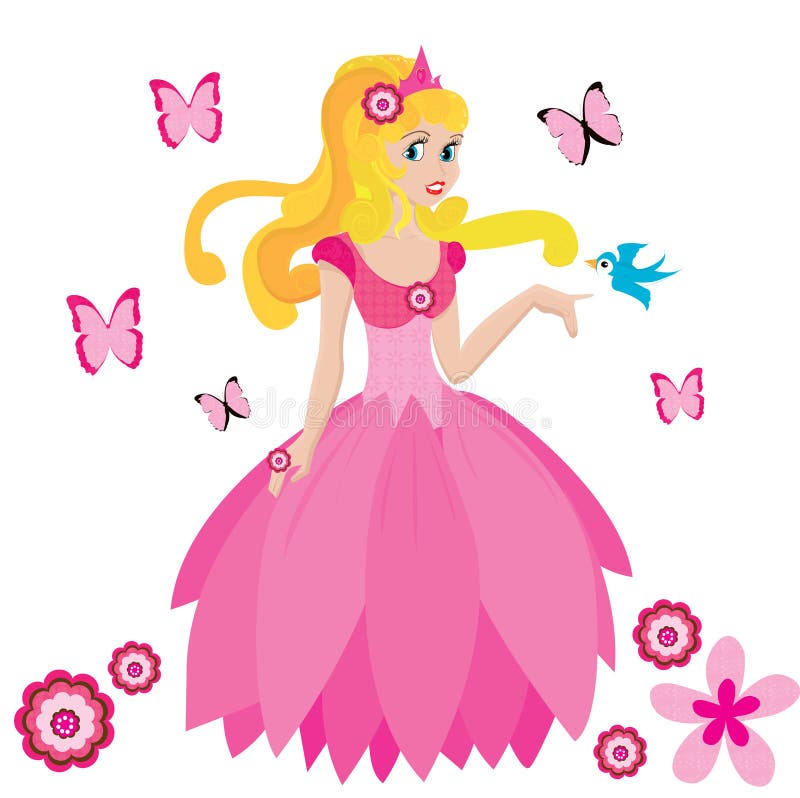 Beautiful princess royalty free illustration