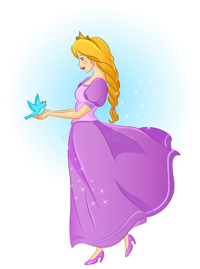 Beautiful princess royalty free illustration