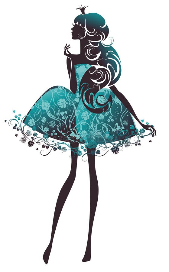A beautiful princess vector illustration