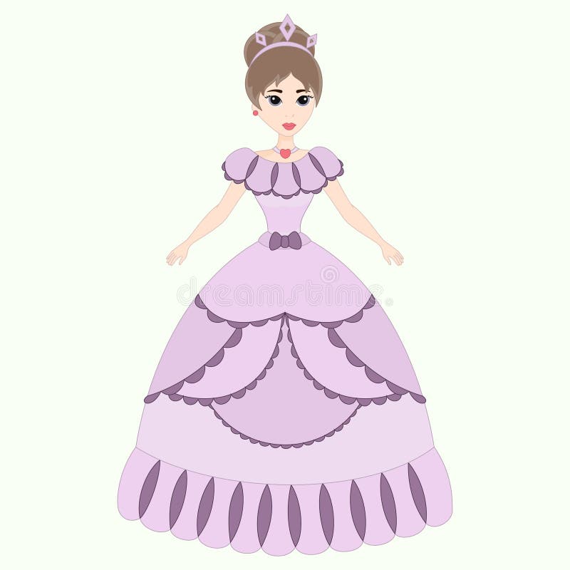 Beautiful Princess, Girl in Ancient Dress Stock Vector - Illustration ...