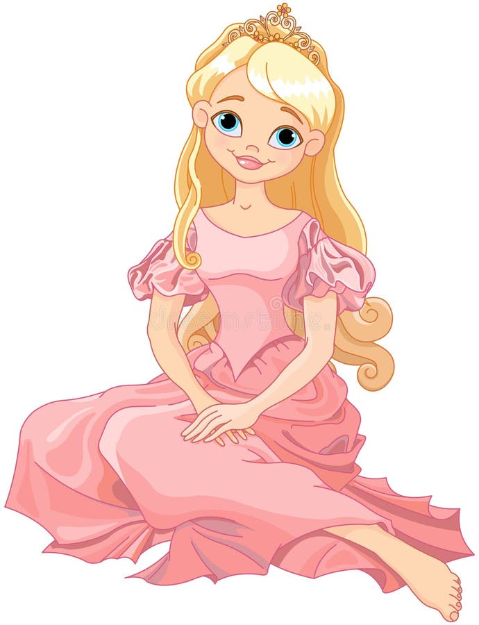 Beautiful princess vector illustration
