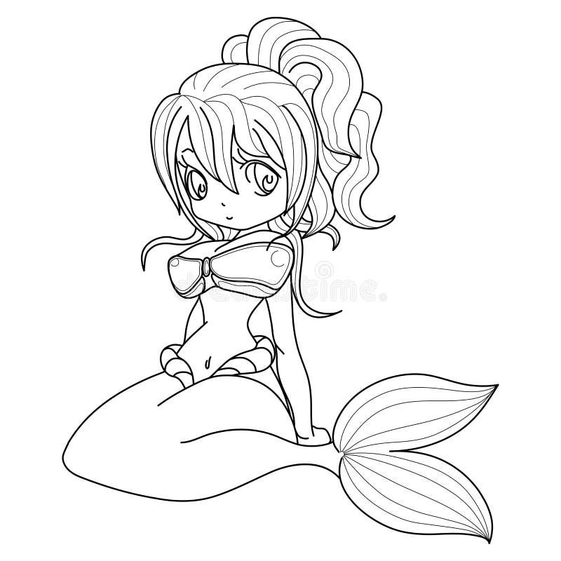 Anime Mermaid  Mermaid coloring pages Mermaid coloring Anime mermaid