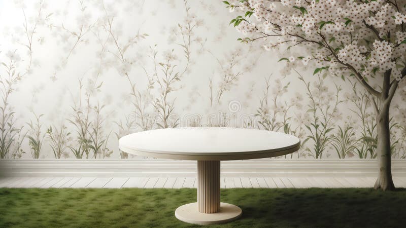 Beautiful Product Display Table That Creates a Visually Appealing Display. Product display table, The picture is very large. You can use it for a variety of commercial purposes. For example: banners, postcards, posters, murals, wall art, website decorations, etc. *But.. you may not re-sell this image. On other photo selling platforms.