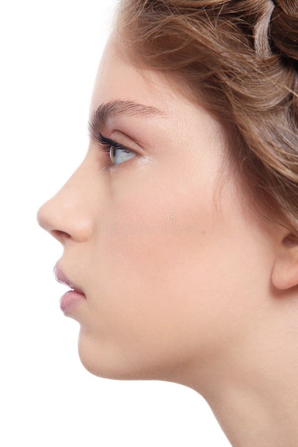 Beautiful profile stock photography
