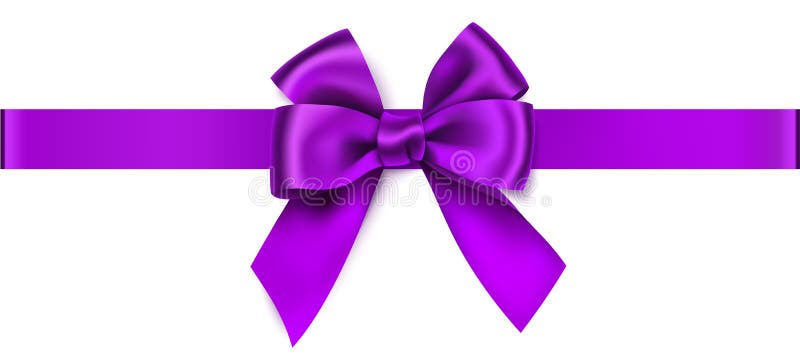 purple bow clip art