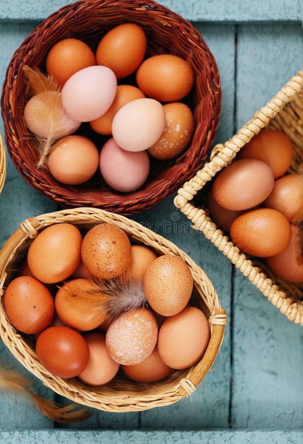 Eggs in baskets stock image. Image of celebration, easter 112188067