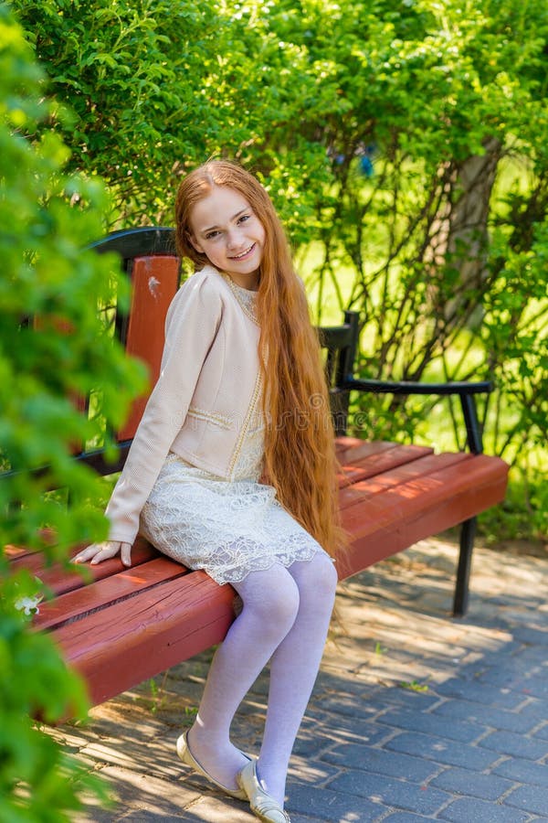 Beautiful red-haired girl