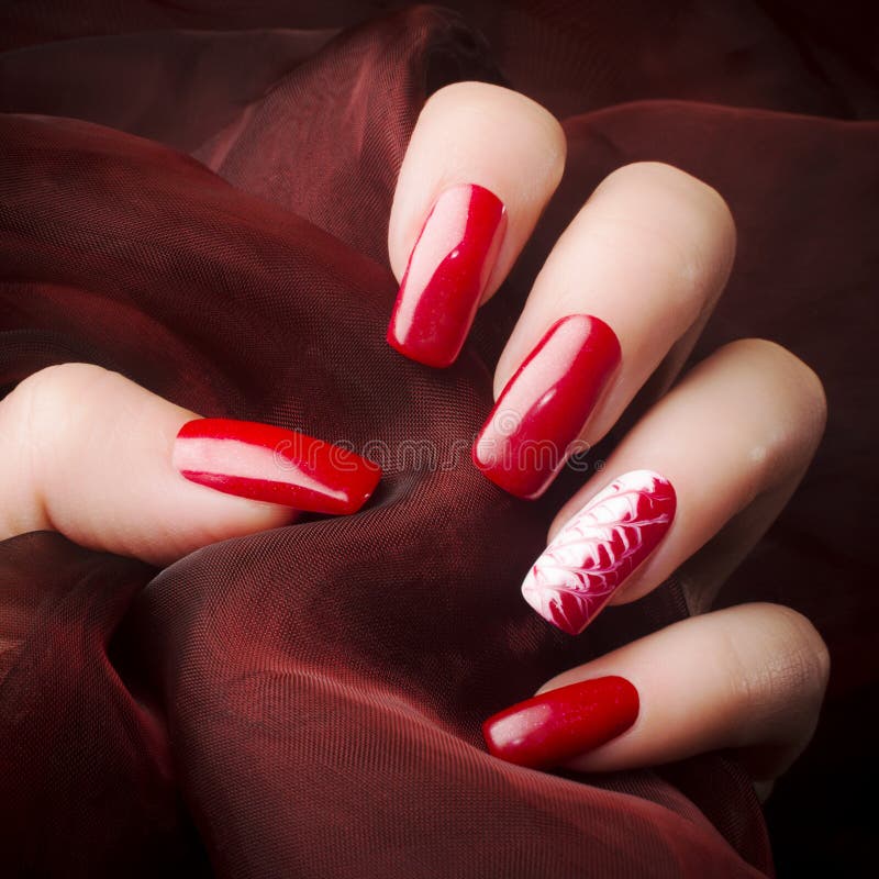 14 Red Christmas Nails That'll Make Your Manicure Stand Out This Season 1 -  Fab Mood | Wedding Colours, Wedding Themes, Wedding colour palettes