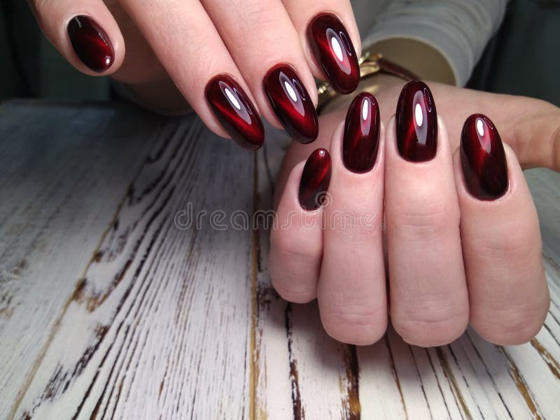 Beautiful red nails stock photo. Image of model, manicure - 148367754