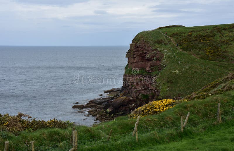 Beautiful Red Sea Cliffs in St Bees England