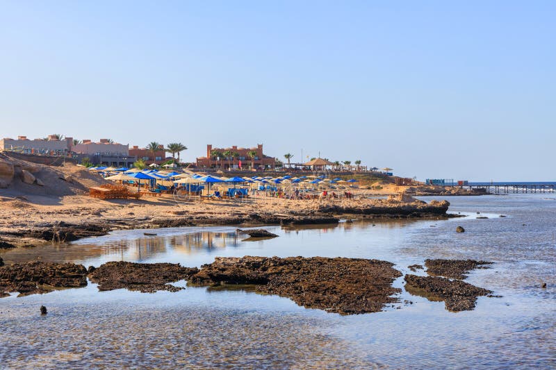 Beautiful Red Sea coast in Marsa Alam, Egypt royalty free stock photo