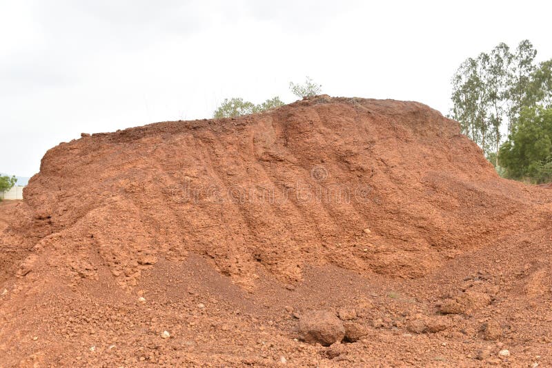 BEAUTIFUL RED SOIL and ROCKS with PLANTS Stock Image Image of outdoor
