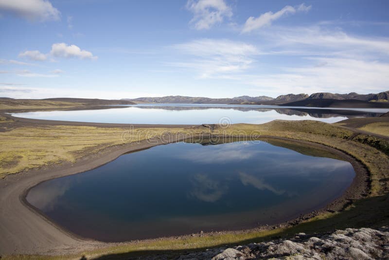 Beautiful Reflection and wonderful lakes in Icelan